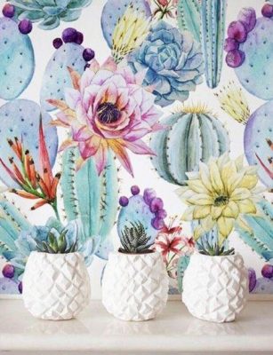 Cactus Flowerpot Paint By Numbers