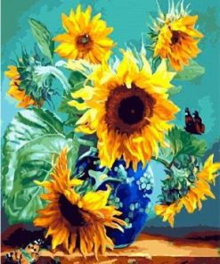 Sunflowers Vase Paint By Numbers