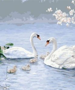 Swan Family Paint By Numbers