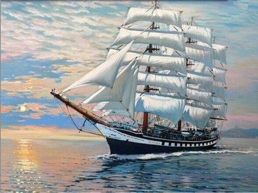 Tall Ship Paint By Numbers