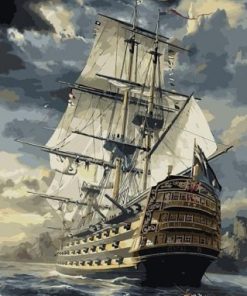 Tall Ships Paint By Numbers