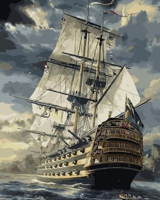 Tall Ships Paint By Numbers