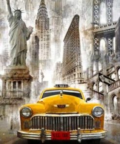 Taxi in NY Paint By Numbers