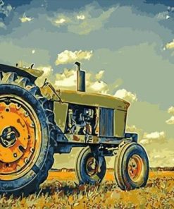 Tractor On Fields Paint By Numbers