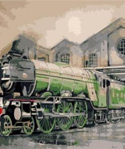 Train Engines Paint By Numbers