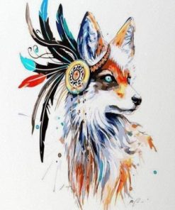 Tribal Fox Paint By Numbers