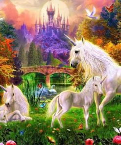 Unicorn in Heaven Paint By Numbers