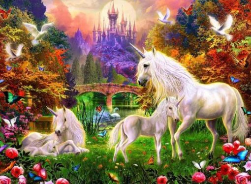 Unicorn in Heaven Paint By Numbers