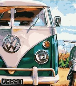 VW Bus Microbus Paint By Numbers