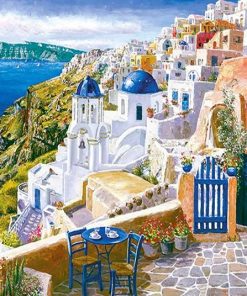 View from Santorini Paint By Numbers