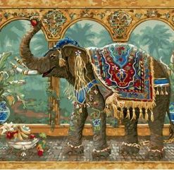 Vintage Elephant Paint By Numbers