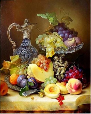 Vintage Fruits Paint By Numbers