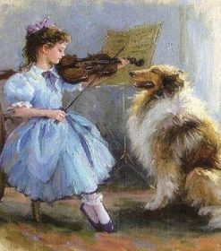 Violin Girl Paint By Numbers