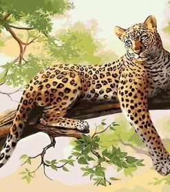 Wild Leopard Paint By Numbers