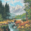 Wildlife Landscape Paint By Numbers