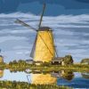 Windmill by The River Paint By Numbers