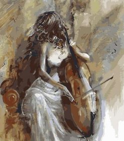 Woman Playing Cello Paint By Numbers