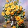 Yellow Flowers Vase Paint By Numbers