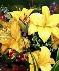 Yellow Lily Paint By Numbers