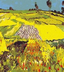 Yellow Wheat Field by Gogh Paint By Numbers