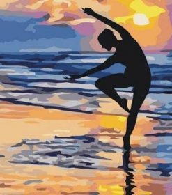 Yoga Girl By Seaside Paint By Numbers