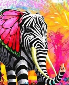 Zebra Elephant Paint By Numbers