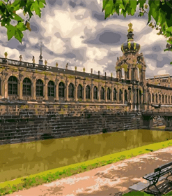 Zwinger Park in Dresden Paint By Numbers