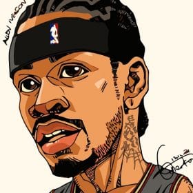 Allen Iverson Basketballer Paint By Numbers