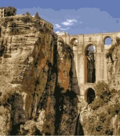 Arch Bridge in Ronda Spain Paint By Numbers