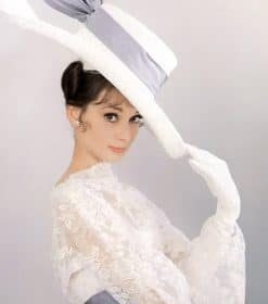 Audrey Hepburn In A White Hat Paint By Numbers