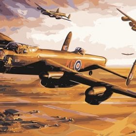 Avro Lancaster Bomber Paint By Numbers