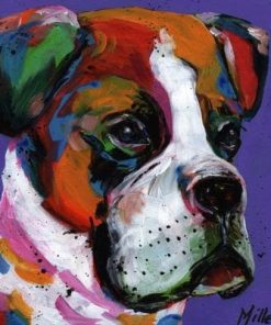 Bam Bam Boxer Dog Paint By Numbers