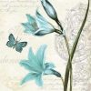 Blue Butterfly Flowers Paint By Numbers