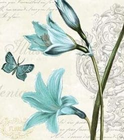 Blue Butterfly Flowers Paint By Numbers