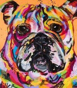 Bulldog Ben Dog Paint By Numbers