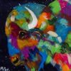 Colorful Bull Paint By Numbers