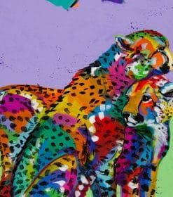 Colorful Cheetah Paint By Numbers