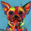 Colorful Chihua Dog Paint By Numbers