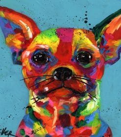 Colorful Chihua Dog Paint By Numbers