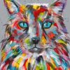 Colorful Fluffy Kitty Paint By Numbers