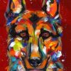 Colorful German Shepherd Paint By Numbers