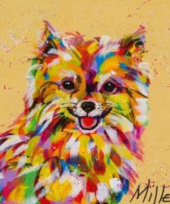 Colorful Pomeranian Paint By Numbers