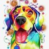 Colorful Retriever Dog Paint By Numbers