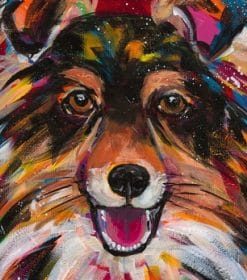 Colorful Sheepdog Paint By Numbers