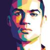 Cristiano Ronaldo On Pop Art Paint By Numbers