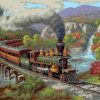 Fall River Train Paint By Numbers