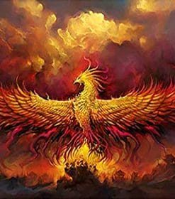 Flamed Phoenix Paint By Numbers