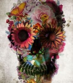 Garden Skull Flowers Paint By Numbers