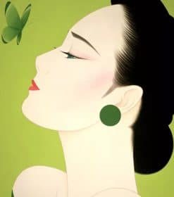 Girl Green Look Paint By Numbers