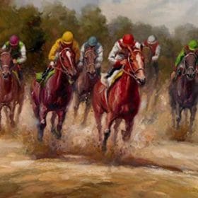 Horse Racing Paint By Numbers